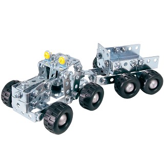 Constructie set - tractor met aanhanger - 190 onderdelen